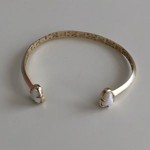 Kendra Scott gold cuff bracelet ivory